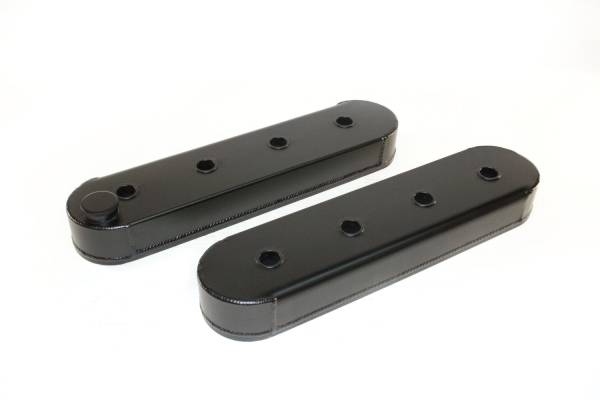 PRW - PRW LS  Aluminum Valve Covers. w/o Coil Stand Offs, Black Anodized