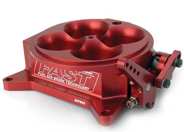 F.A.S.T. - FAST 4 Barrel 4150 Billet Throttle Body, Anodized or Polished