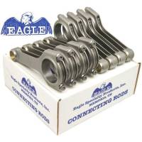Rods - Eagle Rods - Eagle - Eagle LS H-Beam Connecting Rods, 6.100, .927 Bushed Pin, ARP 8740 or 2000 Bolts, Set 8 