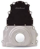 Edelbrock 2 Piece Timing Cover, Fits LS1, LS2, 4.8, 5.3, 6.0, With with Rear Mounted Cam Sensor, Each